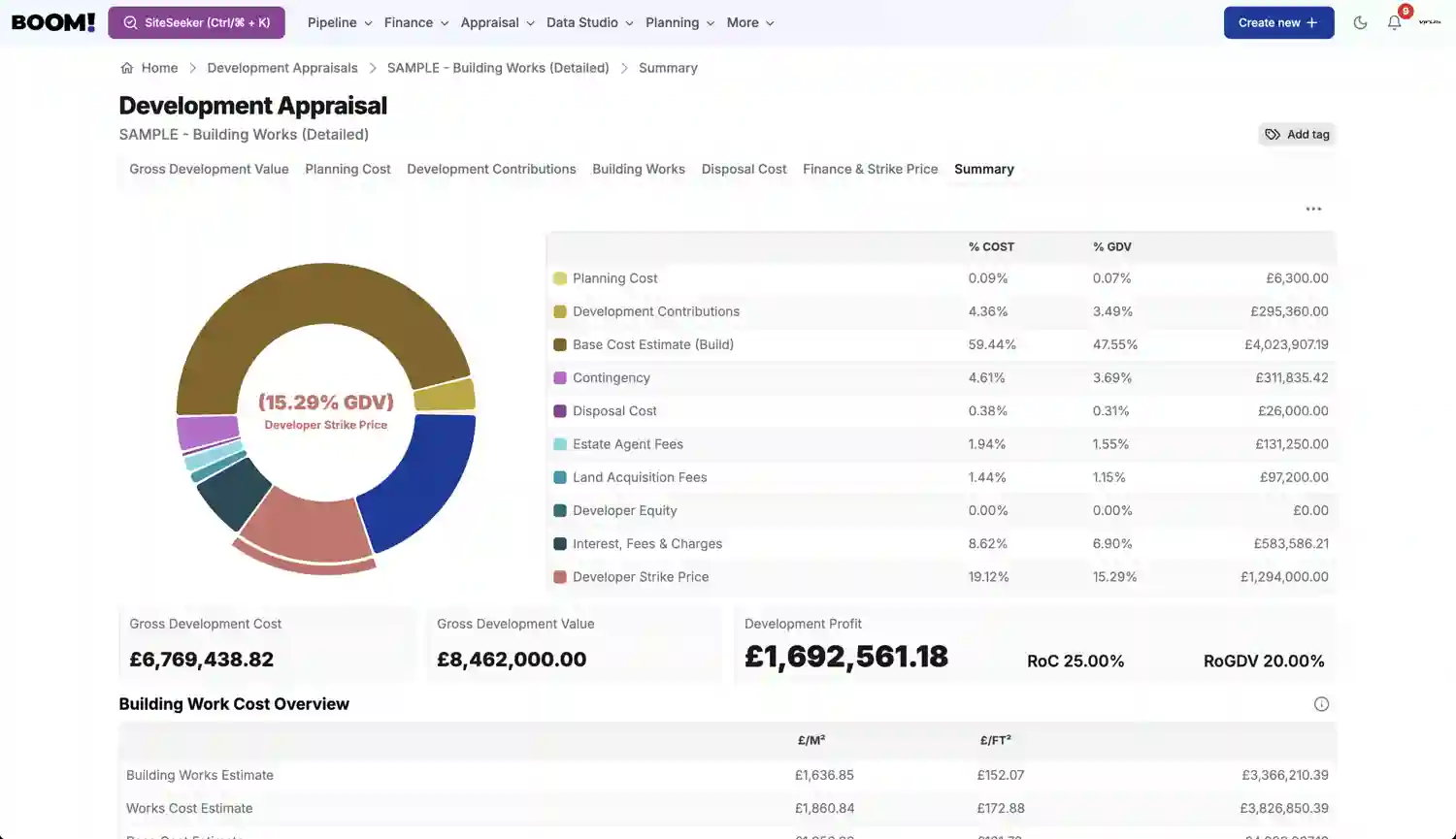 BOOM! Appraisal screenshot light