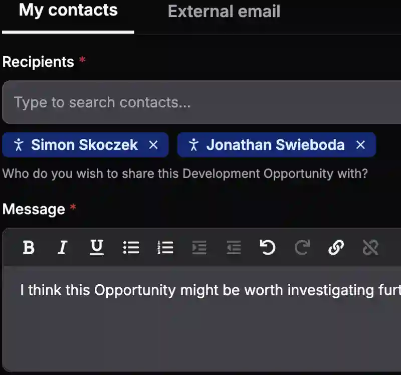 BOOM! Share Opportunity screenshot dark