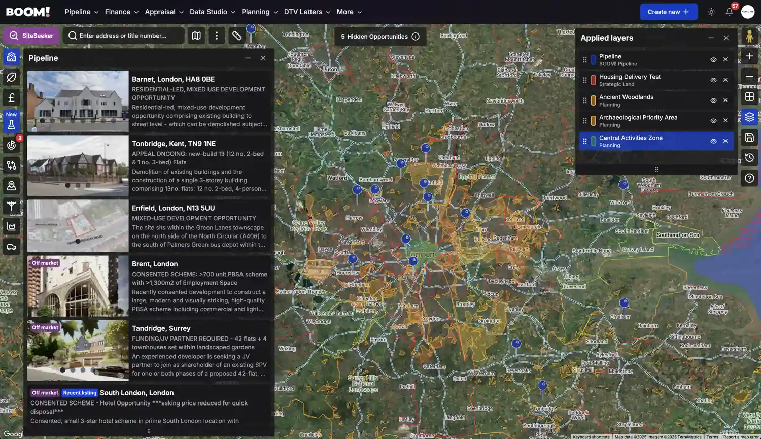 BOOM! Pipeline screenshot dark